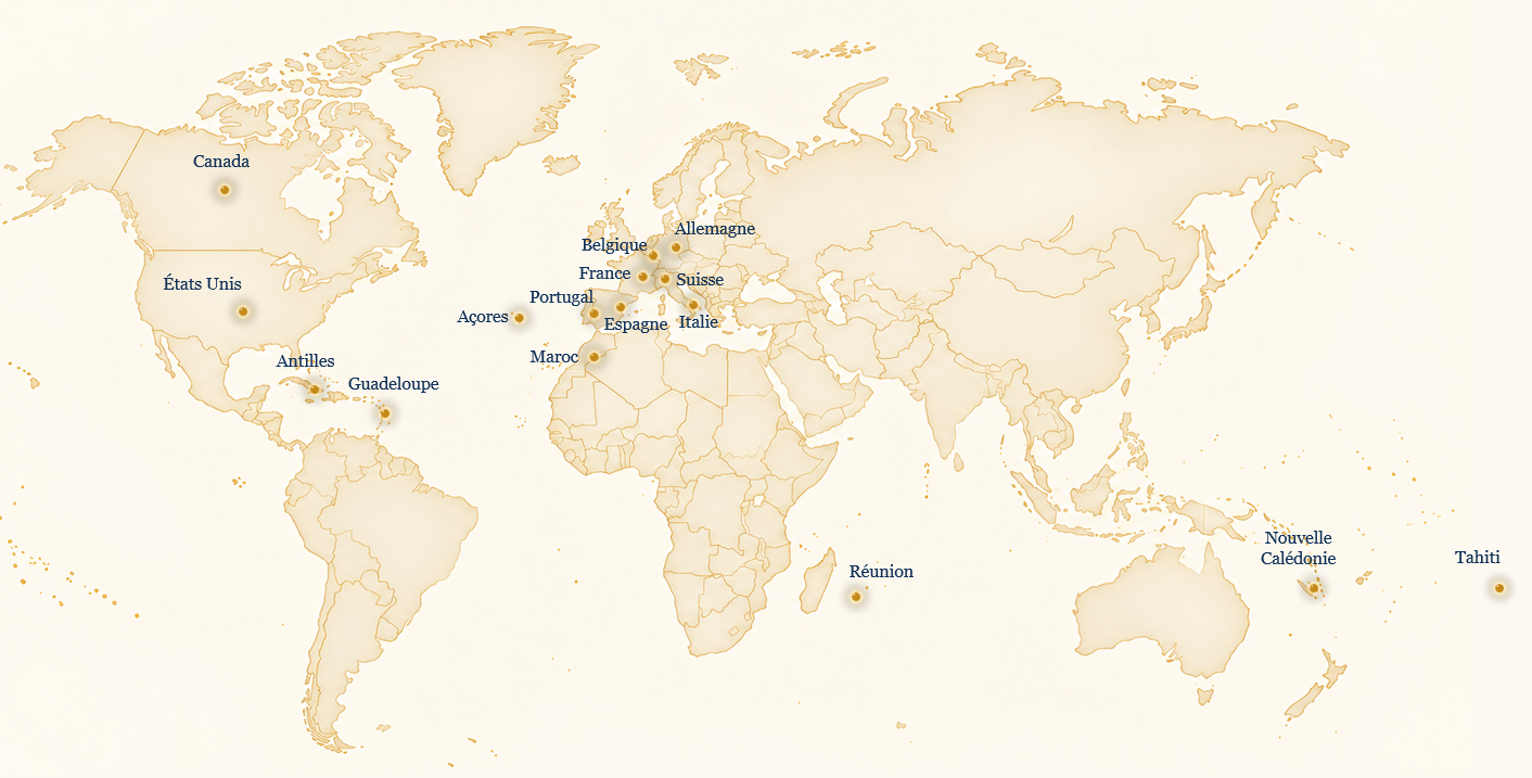 Consultations et projets de l’Institut Suisse de Feng Shui® dans le monde