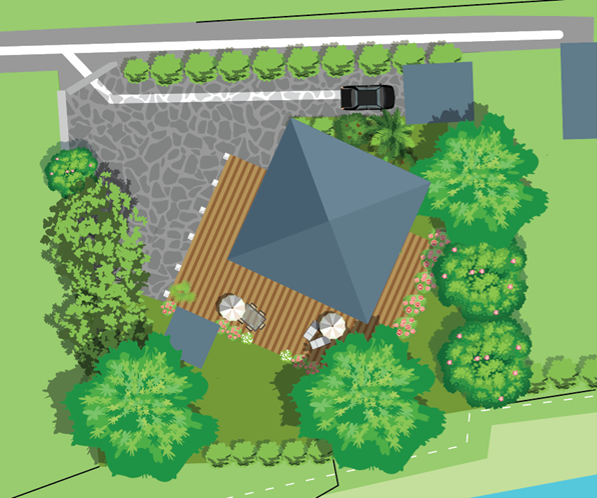 Plan d'une maison familiale en Suisse