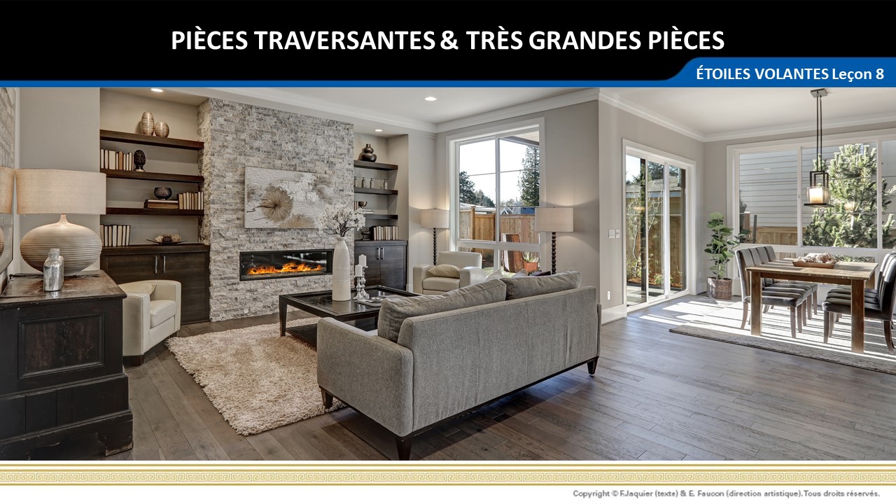 Pièces traversantes et très grandes pièces
